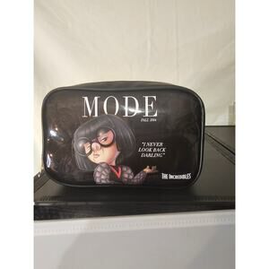 Primark Disney Pixar Incredibles Edna Mode Cosmetic Make Up Bag Case NWT
